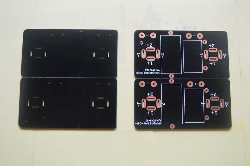 FR4纖維料雙面黑色功放PCB兩面